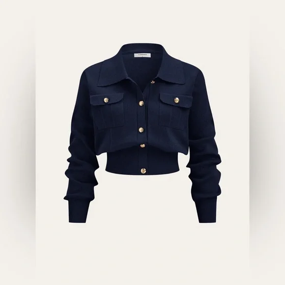 Commense Navy Midi Skirt Set-Sold out online - Picture 2 of 4